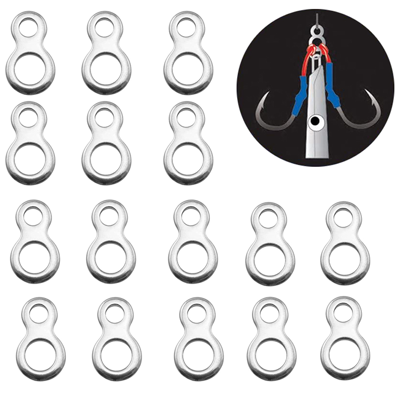 Fishing Equipment Cheap - 10-50pcs baja tahan karat memancing cincin