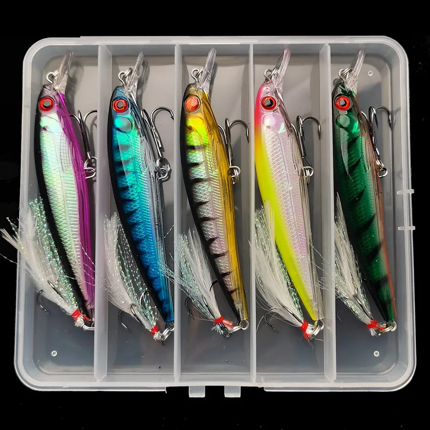 Fishing Lure - 5 buah/kotak umpan pancing bionik mata