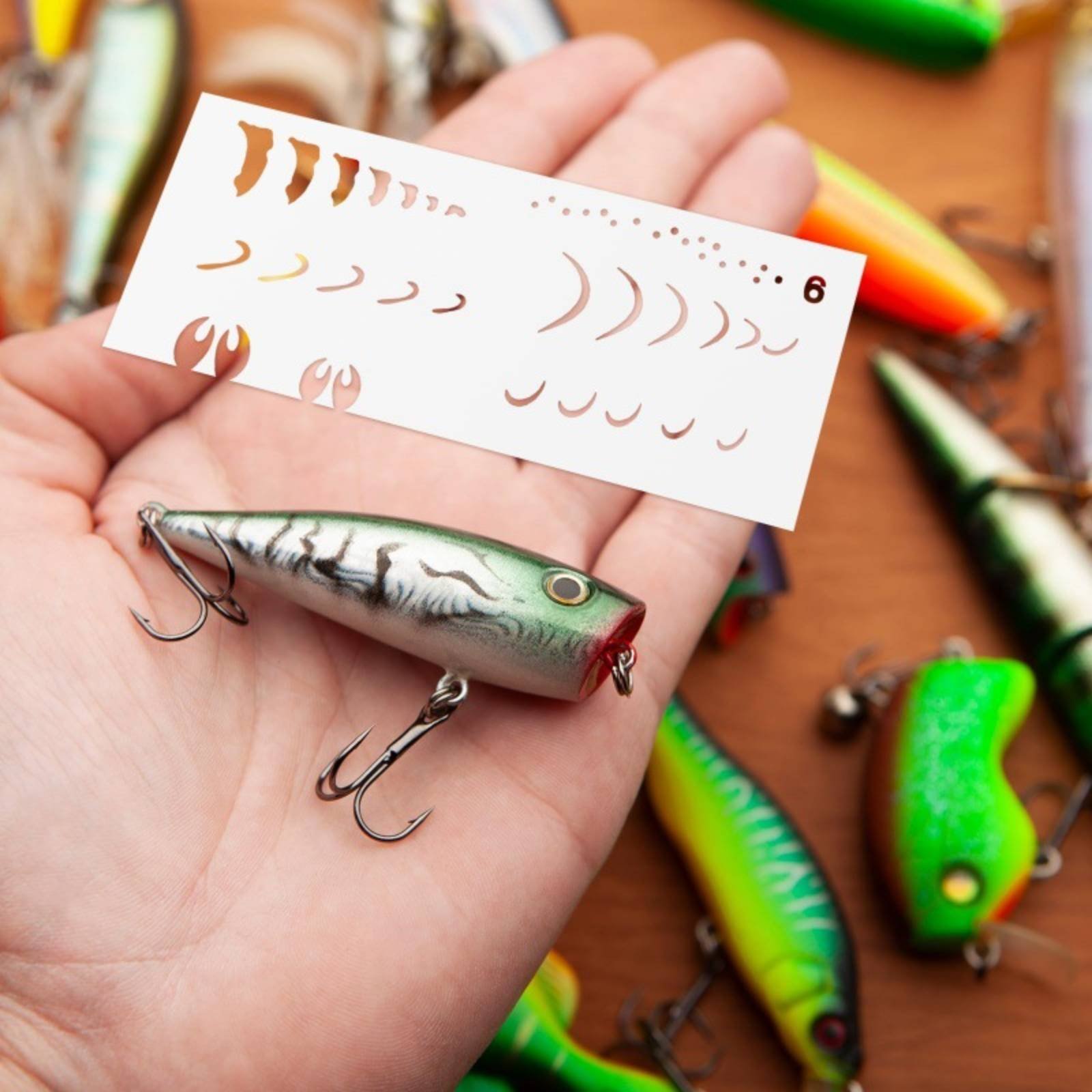 Templat Lukisan Umpan DIY Sten - Fishing Lure ulasan dan harga